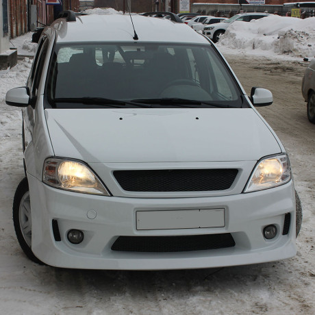 Бампер передний "DM style" вариант №2 (стандартный клиренс) для L@DA L@ЯGUS (2012-2021) купить недорого с доставкой в Ханты-Мансийск