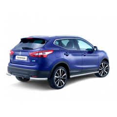Защита заднего бампера угловая d63мм (НПС) Nissan Qashqai (2014-2016 г.в.)